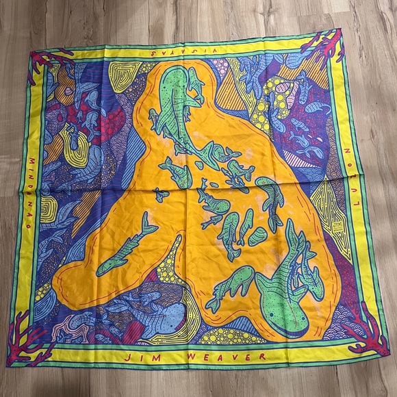 Jim Weaver Vintage Silk Scarf - Picture 3 of 11
